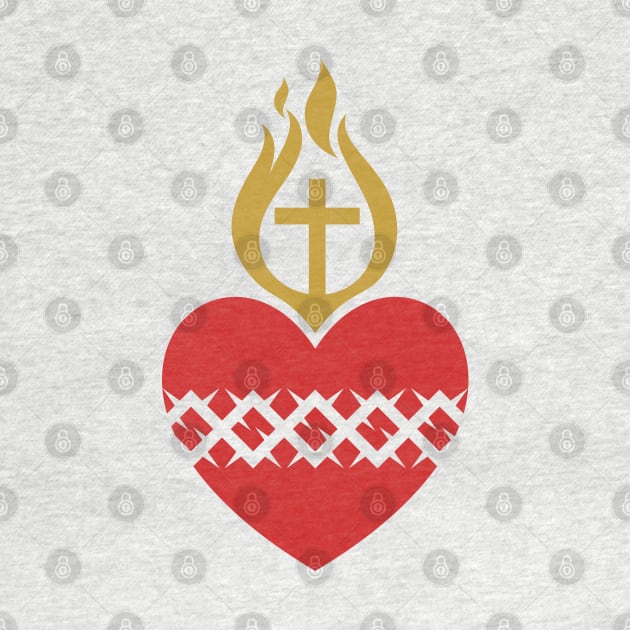Christian illustration. Sacred Heart of Jesus. by Reformer